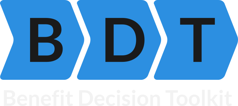 BDT logo, consists of three blue chevrons containing the letters BDT